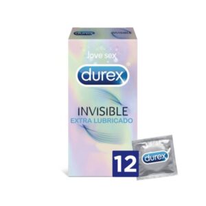 Durex | Invisible Extra Lubricado | 12 Uds