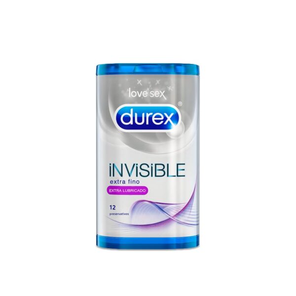 Durex | Invisible Extra Lubricado | 12 Uds