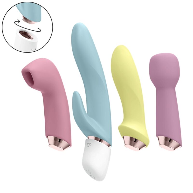 SATISFYER MARVELOUS FOUR - SET VIBRADOR SUCCIONADOR SATISFYER MARVELOUS FOUR - SET VIBRADOR SUCCIONADOR