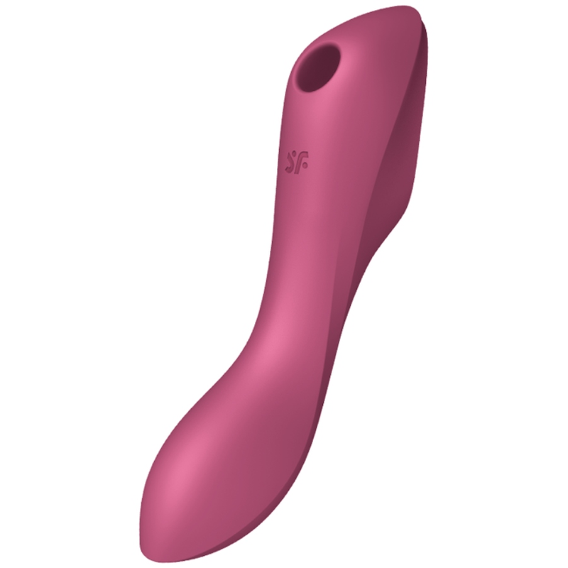 SATISFYER CURVY TRINITY 3 ESTIMULADOR Y VIBRADOR - ROJO