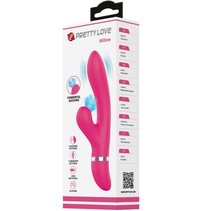 PRETTY LOVE WILLOW VIBRADOR Y SUCCIONADOR RABBIT PRETTY LOVE WILLOW VIBRADOR Y SUCCIONADOR RABBIT