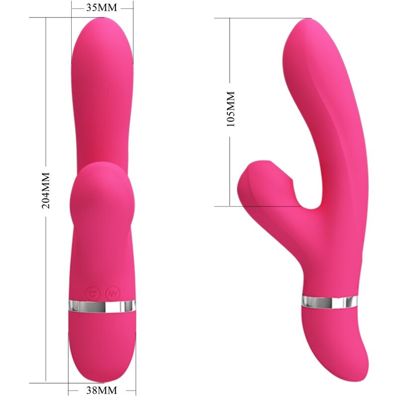 PRETTY LOVE WILLOW VIBRADOR Y SUCCIONADOR RABBIT PRETTY LOVE WILLOW VIBRADOR Y SUCCIONADOR RABBIT