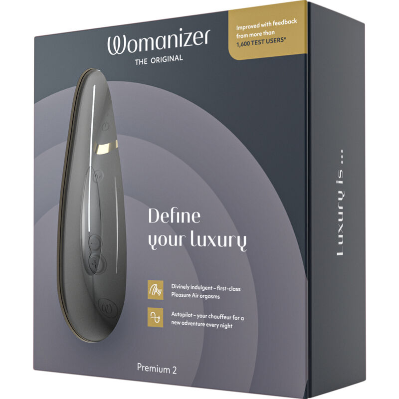 WOMANIZER - PREMIUM 2 ESTIMULADOR DE CLÍTORIS NEGRO