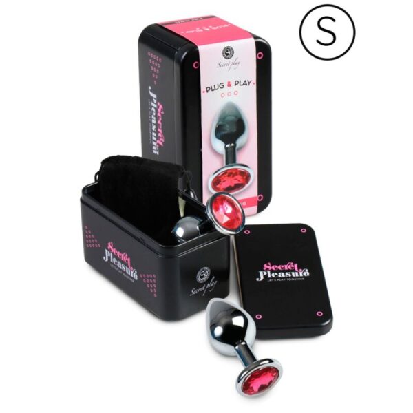 SECRETPLAY PLUG ANAL ALUMINIO  FUCSIA 7CM